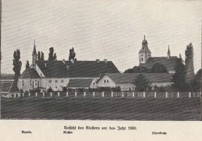 Najstarsze zachowane zdjęcie pilchowickiego szpitala(sprzed 1869r.)- widac na nim jeszcze gmach przezd rozbudową (bez skrzydeł bocznych) (ujęcie od strony "Nowego cmentarza" )
