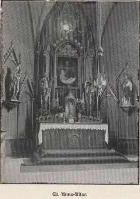 Kaplica św.Anny w pilchowickim szpitalu rok 1914r.
